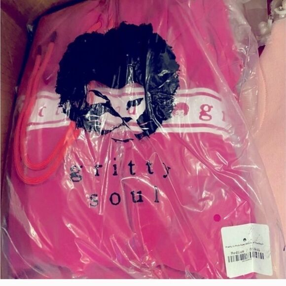 GRITTY SOUL Pretty In Pink Open Shoulder Tracksuit - Picture 8 of 11